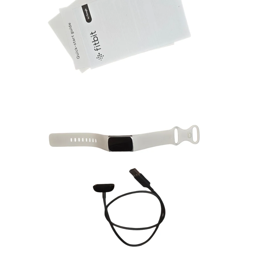Fitbit Charge 6 with Charger and Quick Start Guides - Porcelain